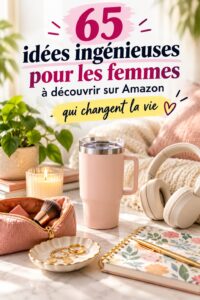 Maison avec divers objets pratiques sur une table, représentant la vie simplifiée des femmes.