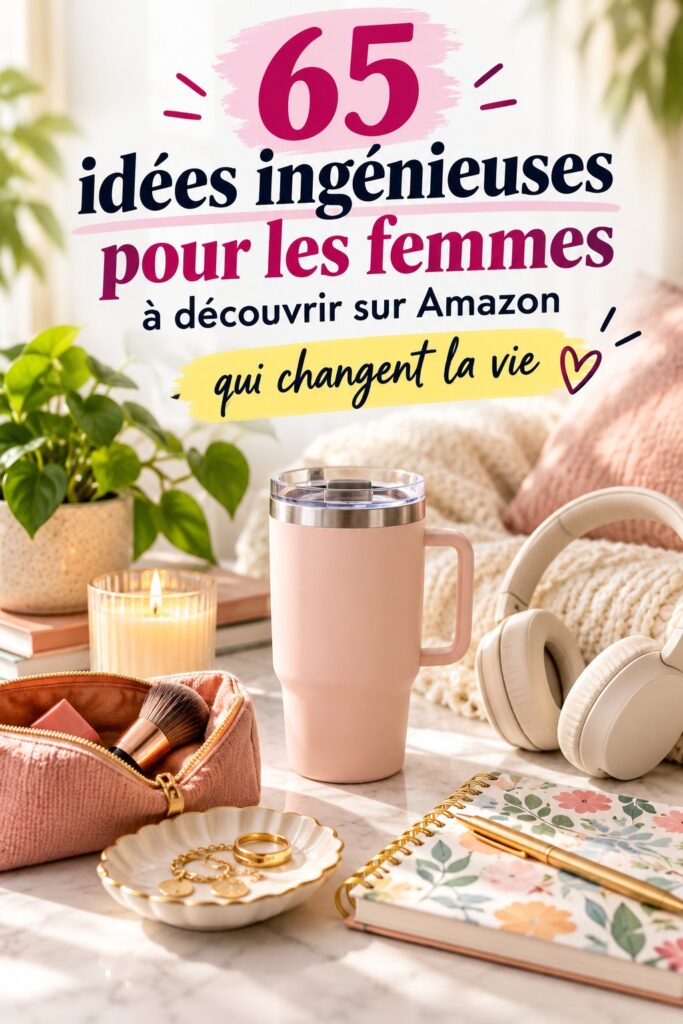 Maison avec divers objets pratiques sur une table, représentant la vie simplifiée des femmes.