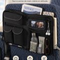 Panneau d'organisation de vol avec divers compartiments pour une meilleure gestion des essentiels de voyage.