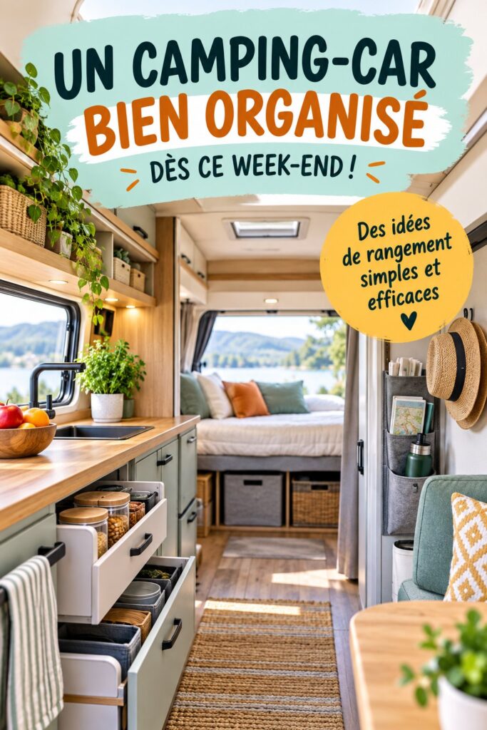 Camping-car bien organisé avec des idées de rangement