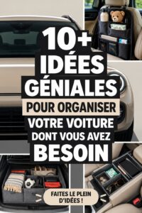 Une voiture familiale bien organisée avec des rangements pratiques.