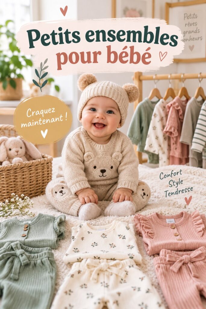 Des ensembles colorés et confortables pour bébé.