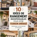 Un fourgon aménagé avec des solutions de rangement intelligentes et élégantes.