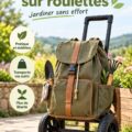 Sac à dos trolley en toile, idéal pour les voyages en famille