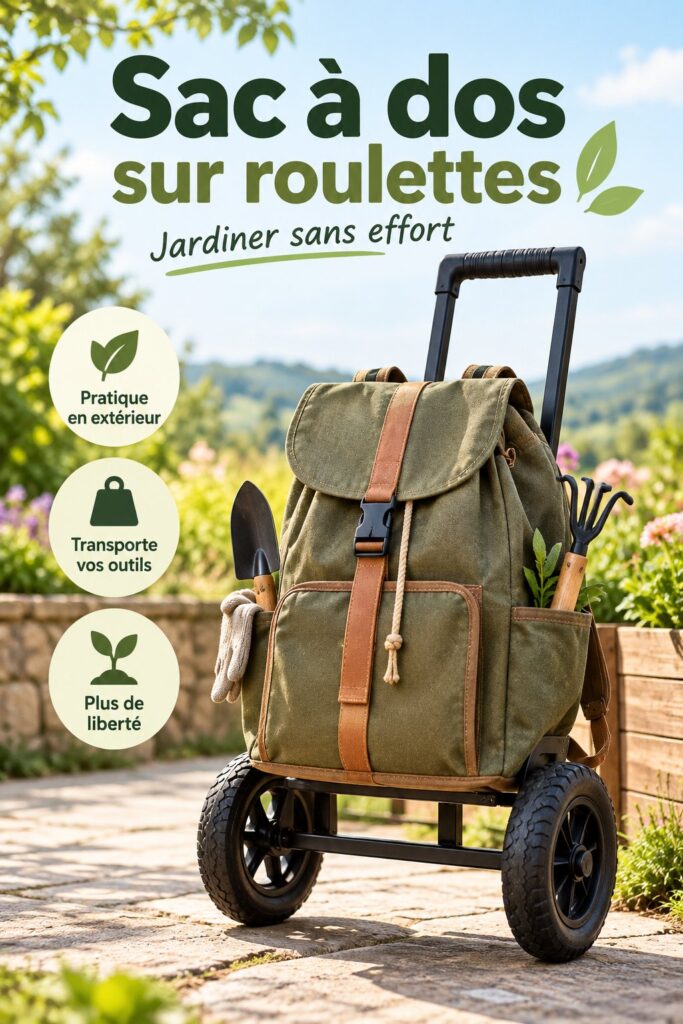 Sac à dos trolley en toile, idéal pour les voyages en famille