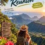 Vue panoramique sur les paysages de l'île de la Réunion, un lieu parfait pour des vacances familiales.