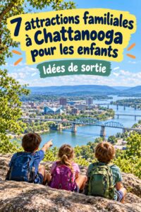 Vue d'une famille s'amusant à Chattanooga dans un parc d'attractions