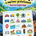 Bingo de voyage à imprimer gratuitement, adapté pour les familles en voyage.