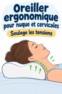 Illustration d'un coussin cervical confortable pour les voyages en famille.
