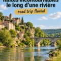 Un beau paysage de rivière avec des points d'arrêt familiales établis