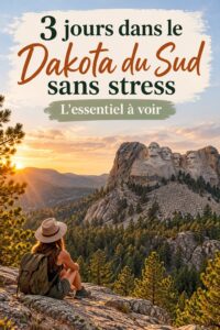 Une route traversant les paysages pittoresques du Dakota du Sud lors d'un road trip relaxant.