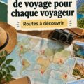 Famille heureuse en voiture sur un itinéraire de road trip