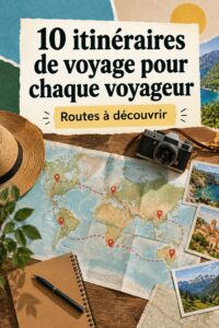Famille heureuse en voiture sur un itinéraire de road trip