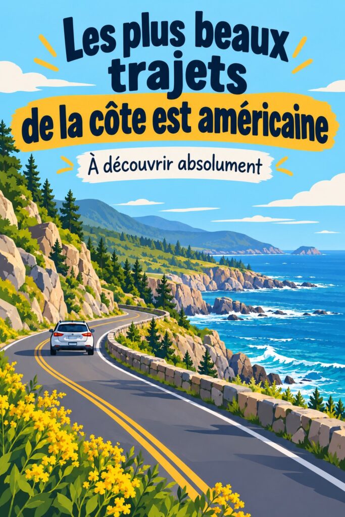 Famille profitant du paysage lors d'un road trip sur la côte Est des États-Unis