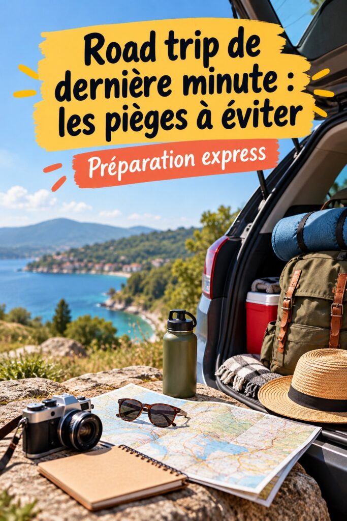 Un paysage pittoresque de route pour un road trip de dernière minute